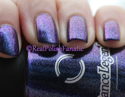 Dance Legend - Top For Dark Polish #608 over OPI - Sapphire In The Snow